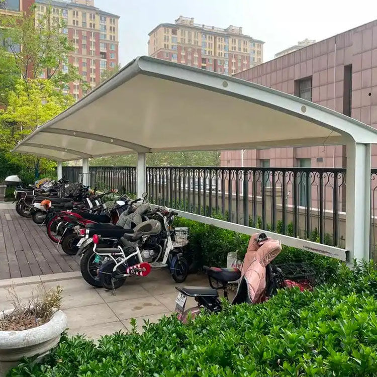 乌兰县膜结构电动车棚